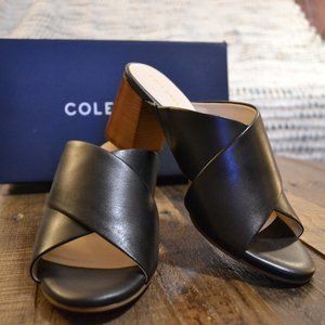 Cole Haan Dakota black leather mule size 8 (NWT)